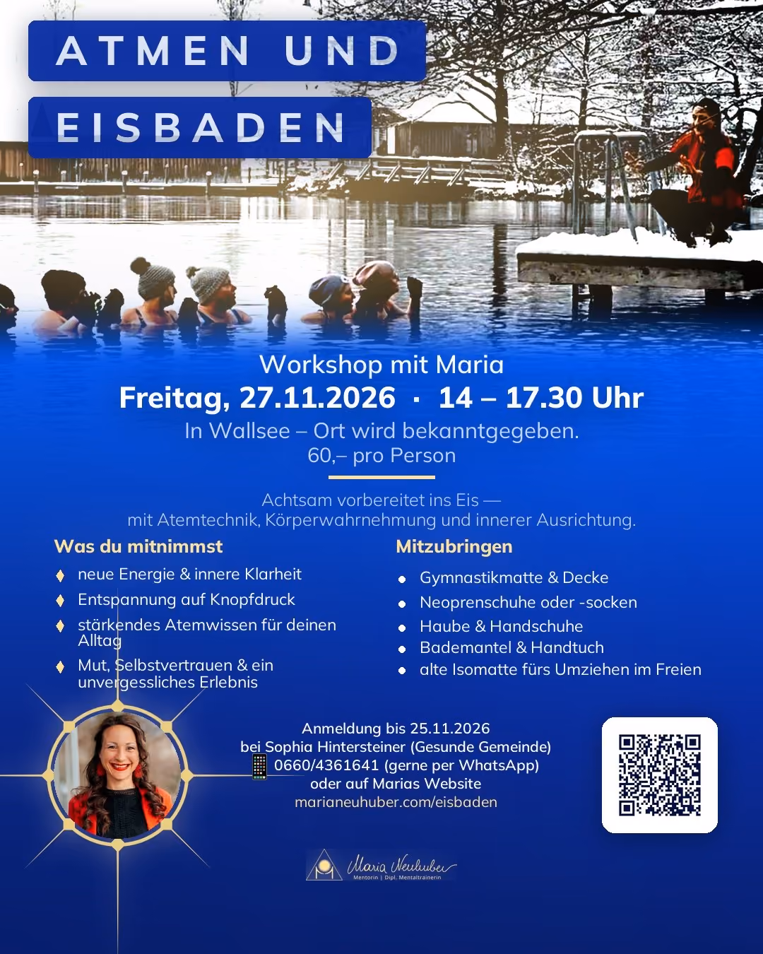 Sujet „Atmen und Eisbaden" in Wallsee am 27. November 2026