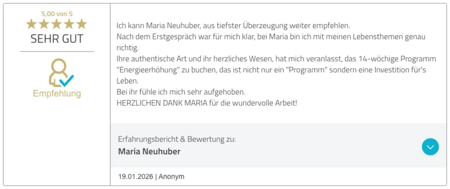 Bewertung bei ProvenExpert vom 19.01.2026 – fünf von fünf Sternen